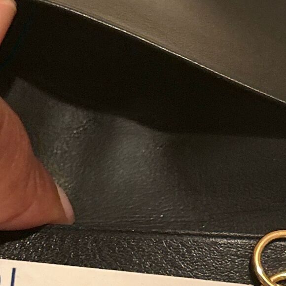 Givenchy Bifold Key Holder Case Black Leather Gold Key Slots Luxury Professional - Picture 12 of 13